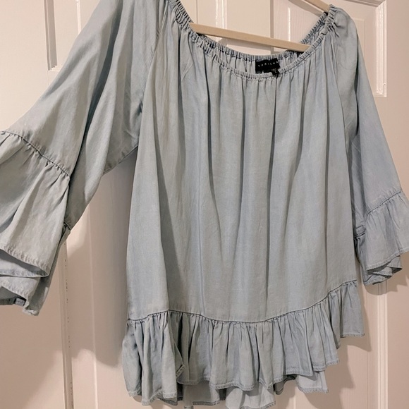 Sanctuary Jean Ruffle Top - Picture 2 of 4